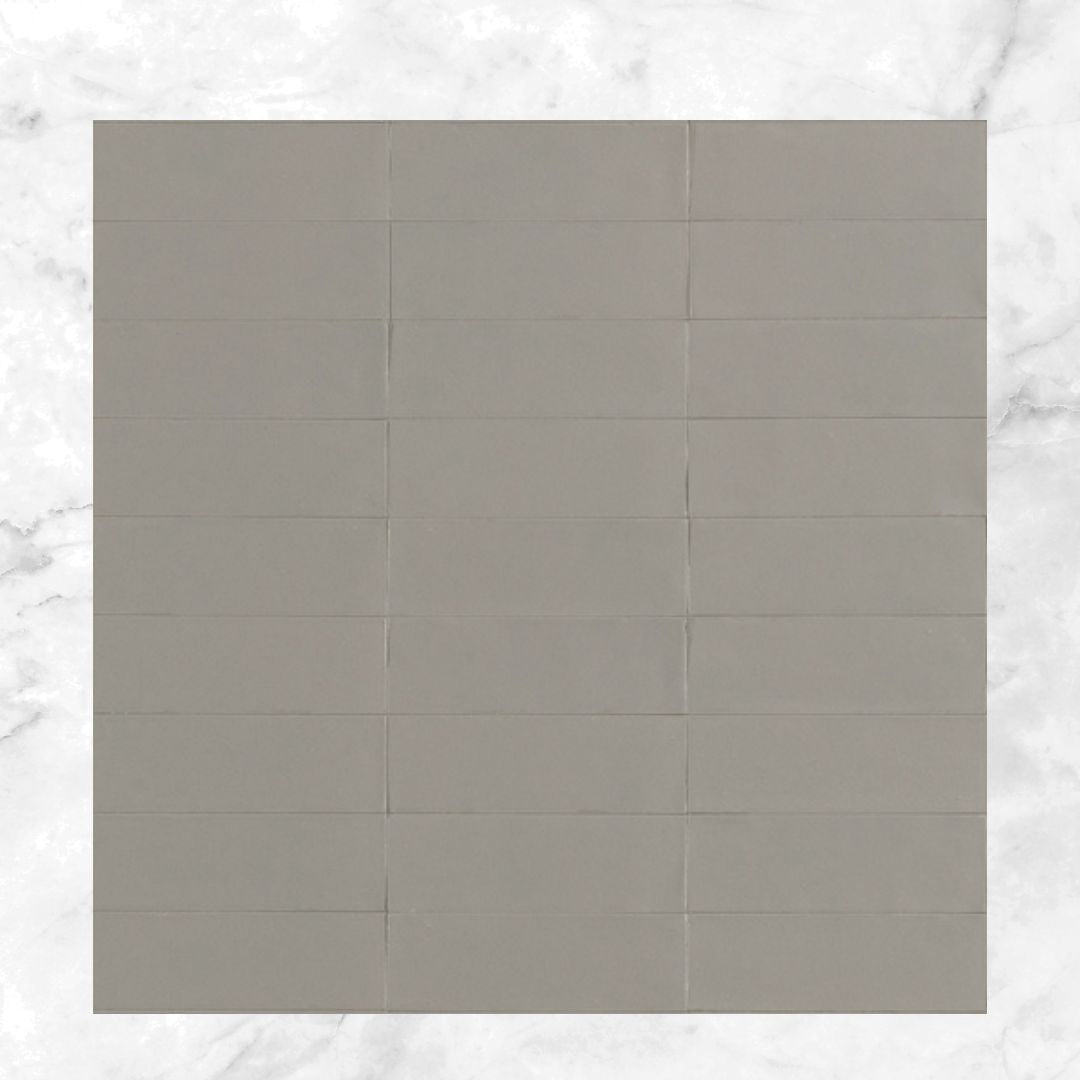 Confetto Series Porcelain Subway Tiles in Grigio, Matt finish