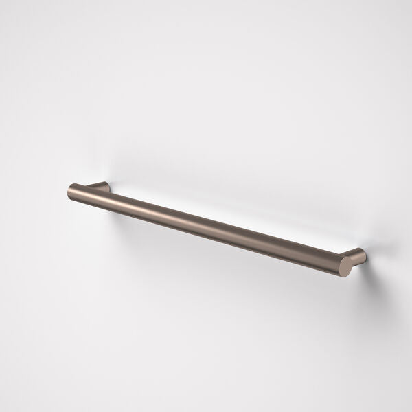 Liano II Heated Towel Rail - Horizontal - Transformer not included in Brushed Bronze | Caroma #Colour_Brushed Bronze
