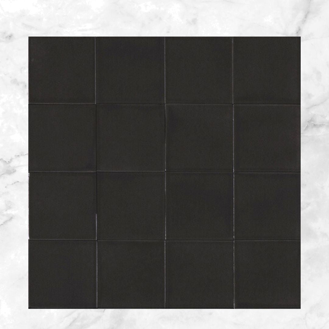Confetto Series Porcelain Subway Tiles in Nero, Matt finish