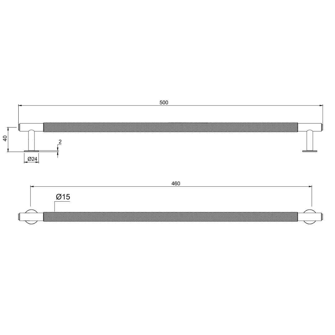 Knurled Cabinet Pull in Aged Bronze | Zephra