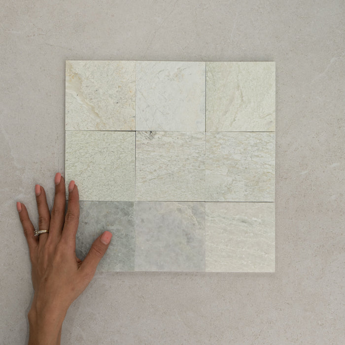 Mint Square Stone Tile 100x100mm – Honed finish