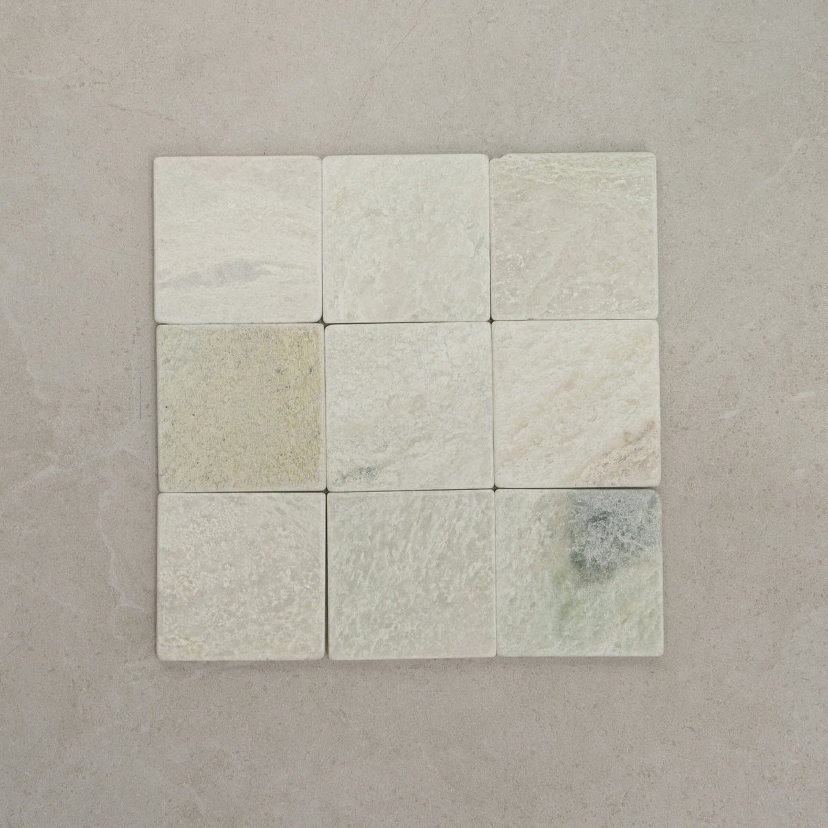 Mint Square Stone Tile 100x100mm – Honed finish