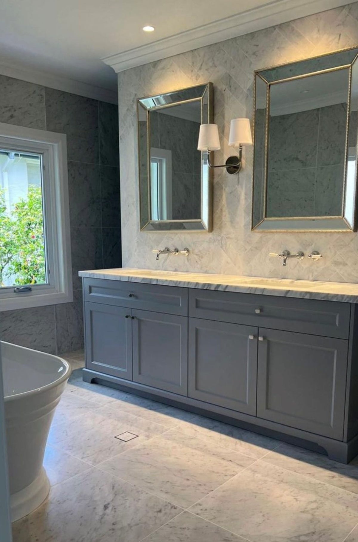 Bianco Carrara Marble Floor & Wall Tile