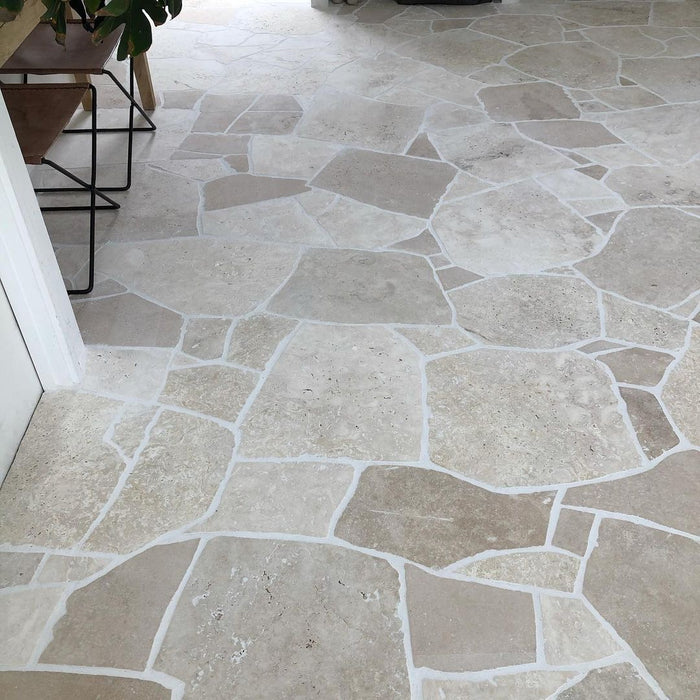 Travertine Classic Tumbled Crazy Pave