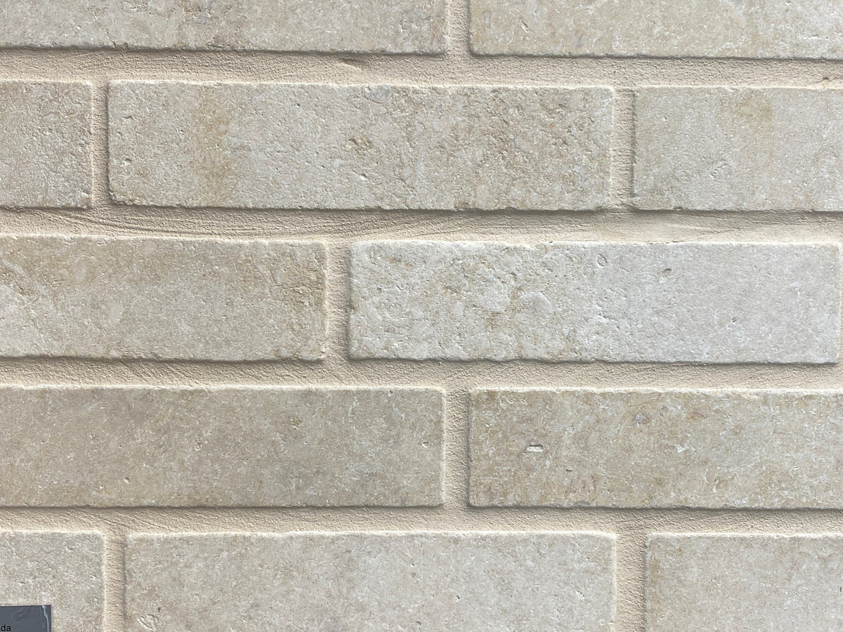Crema Novelda Sandblasted & Tumbled Limestone Batons