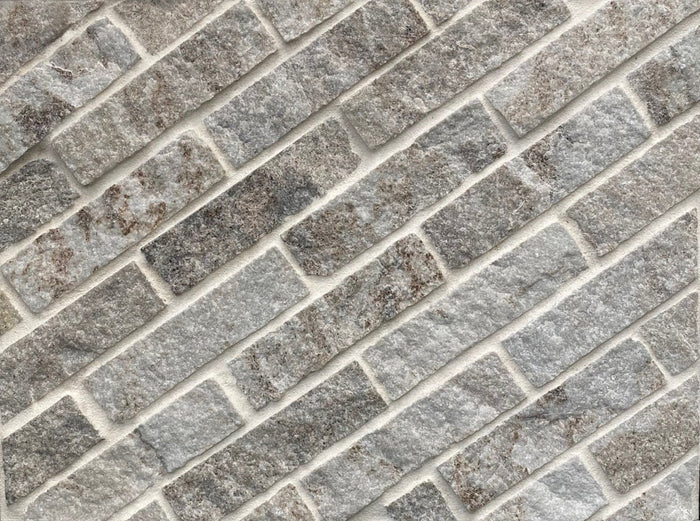 Bronte Quartz Offset Baton Cobbles Sheeted