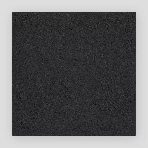 Juno Series Porcelain Tile in Black, Matt finish
