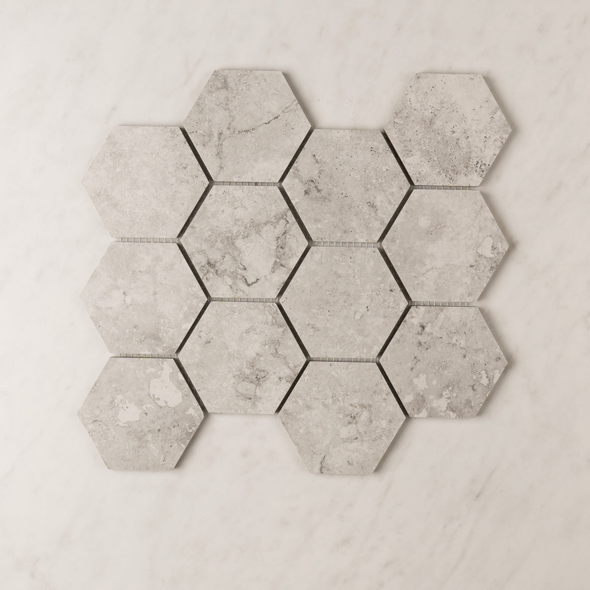 Precious Travertine Hexagon Mosaic