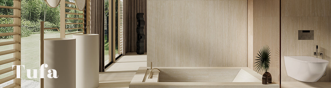 Tufa Campana Travertine Look Feature Tile 220x245 mm