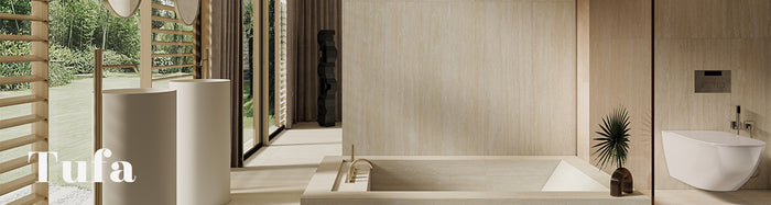 Tufa Campana Travertine Look Feature Tile 220x245 mm