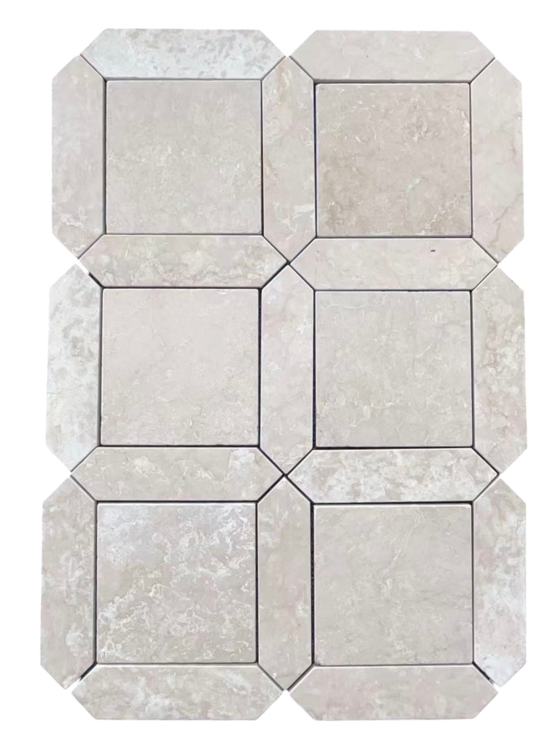 Botticino Border Marble Tile | Tumbled Natural Stone