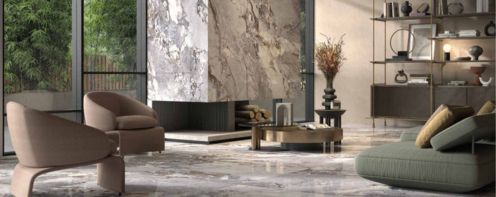 Unico Grey Marble Look Italian Porcelain Floor & Wall Tile