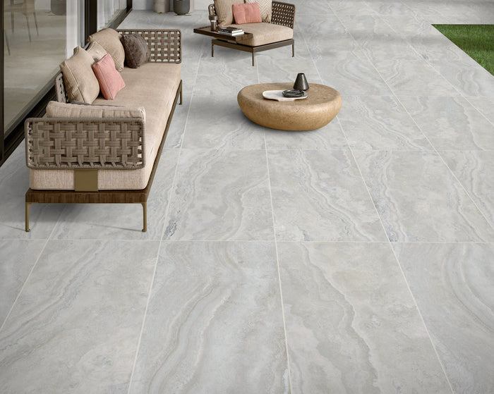 Ascoli Stone Look Porcelain French Pattern