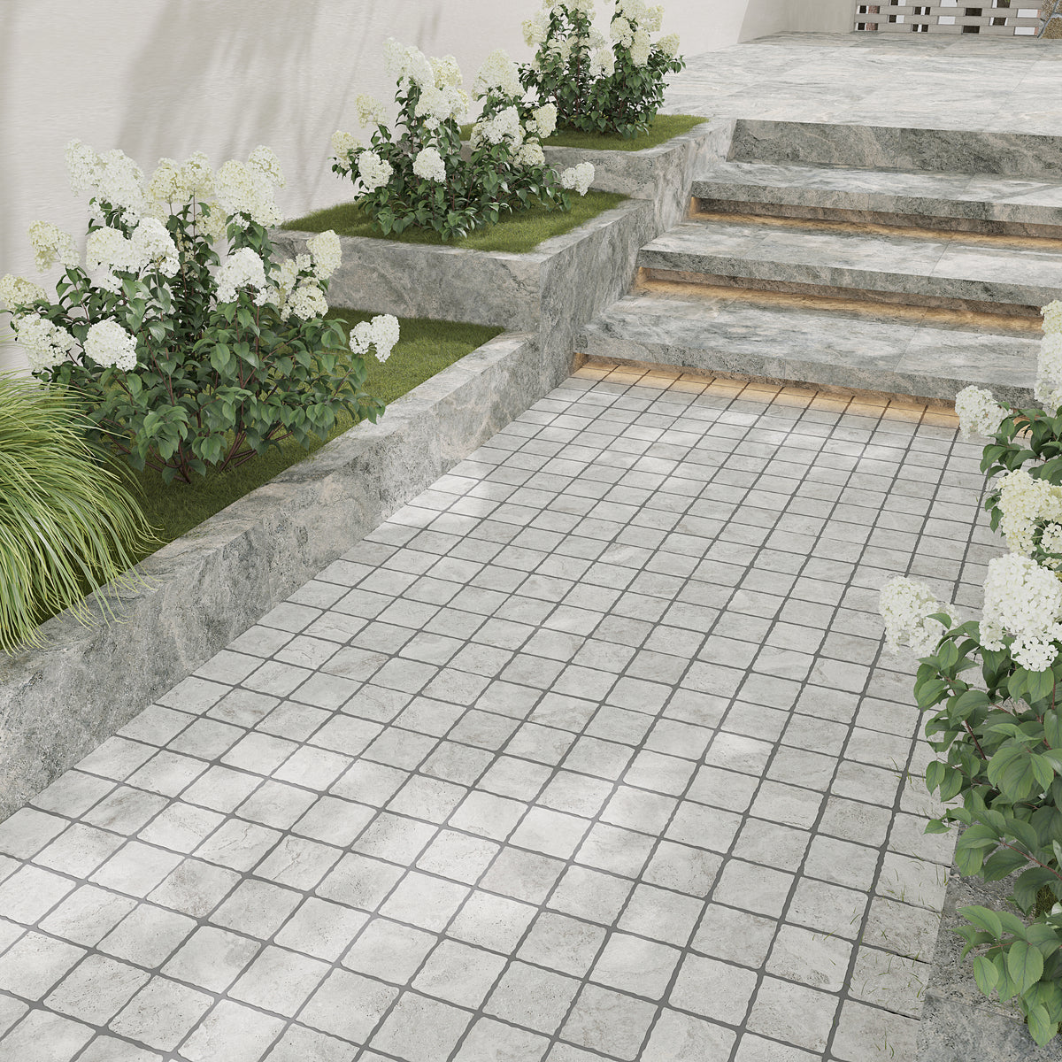 Travertino Travertine Look Porcelain Tumbled Cobbles
