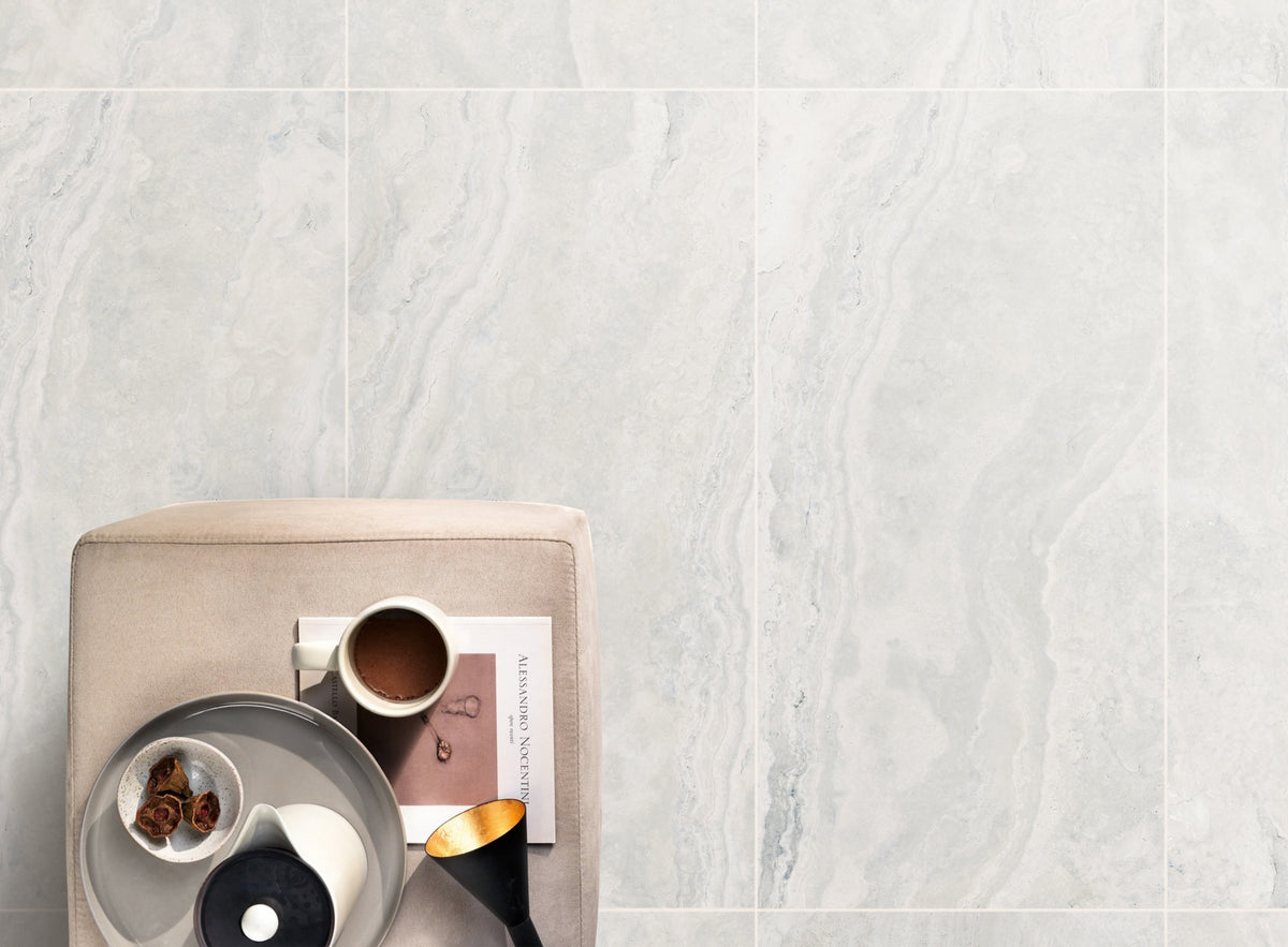 Ascoli Stone Look Porcelain French Pattern