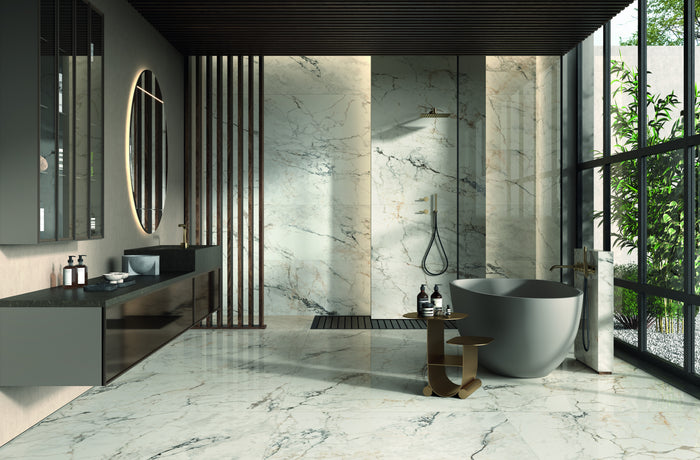 Paonazzetto Marble Look Italian Porcelain Floor & Wall Tile