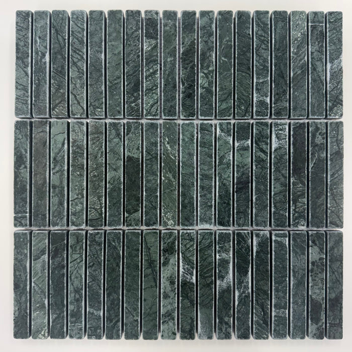 Verde Stack Marble Mosaic | Tumbled Natural Stone