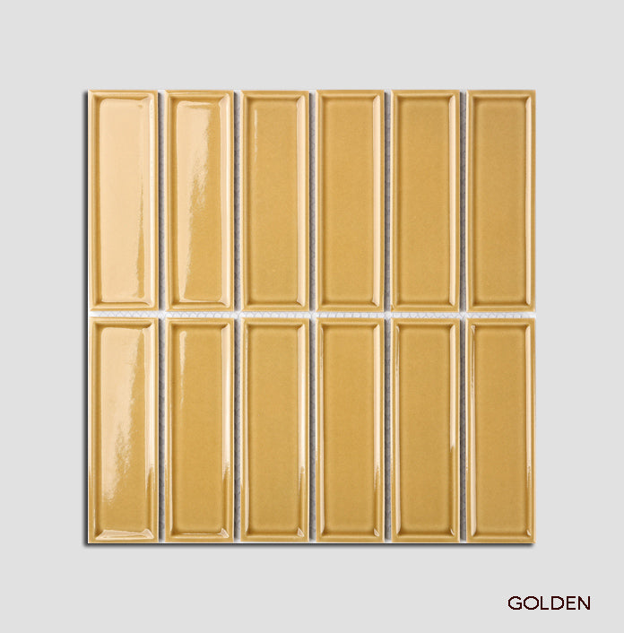 Frame Linear Porcelain Tiles | Gloss & Matt Finger Wall Tiles