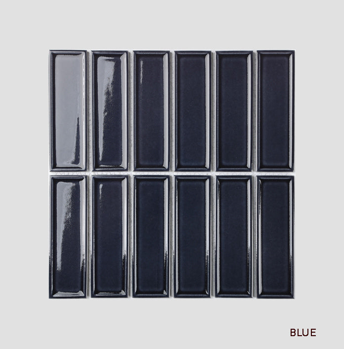 Frame Linear Porcelain Tiles | Gloss & Matt Finger Wall Tiles