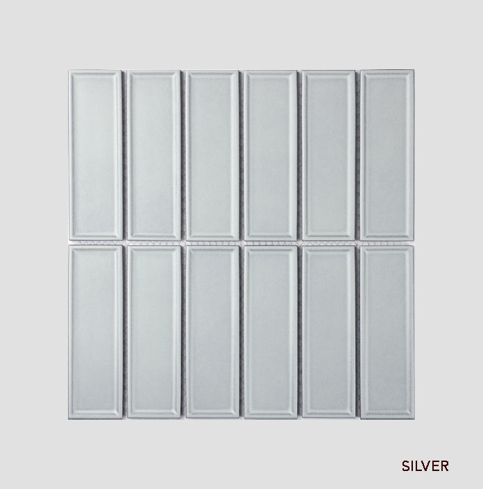Frame Linear Porcelain Tiles | Gloss & Matt Finger Wall Tiles