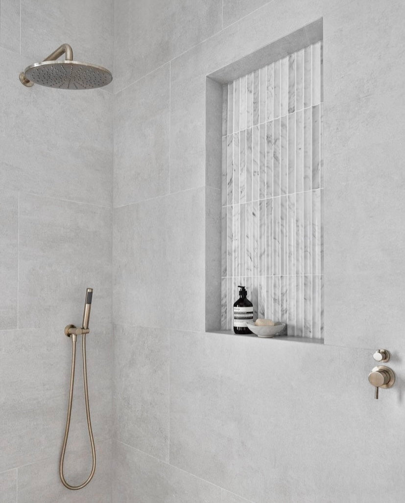 Round Shower Rose 300mm in Brushed Nickel | Meir