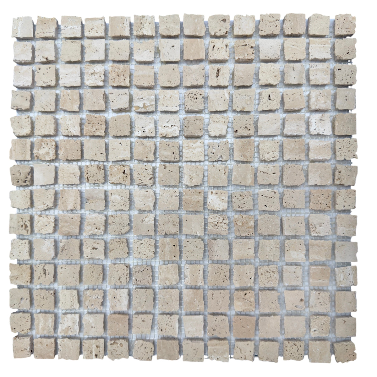 Travertine Split Edge Mosaic | Tumbled & Honed Natural Stone