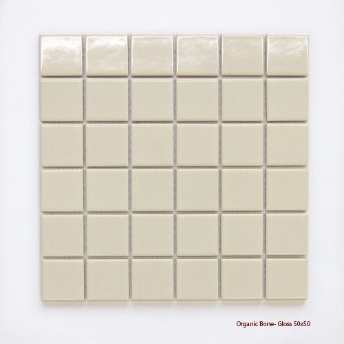 Glazed Solid Square Mosaics