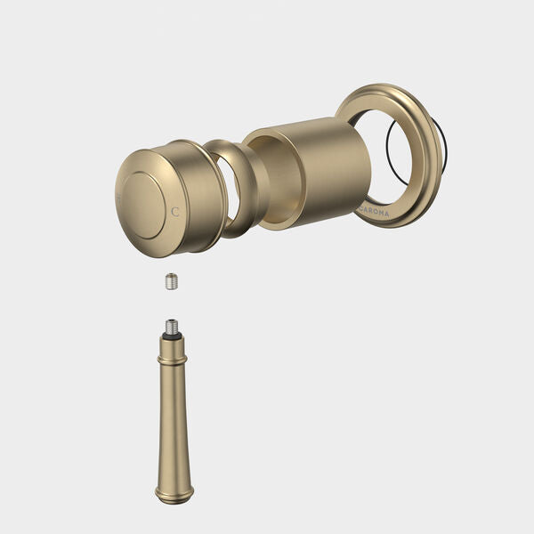 Riviere Bath/Shower Mixer - Trim Kit in Brushed Brass | Caroma #Colour_Brushed Brass