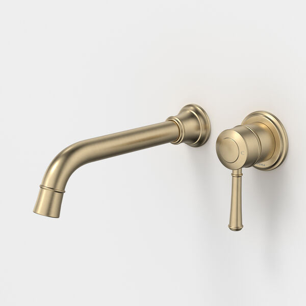Riviere Wall Basin/Bath Mixer 210mm in Brushed Brass | Caroma #Colour_Brushed Brass