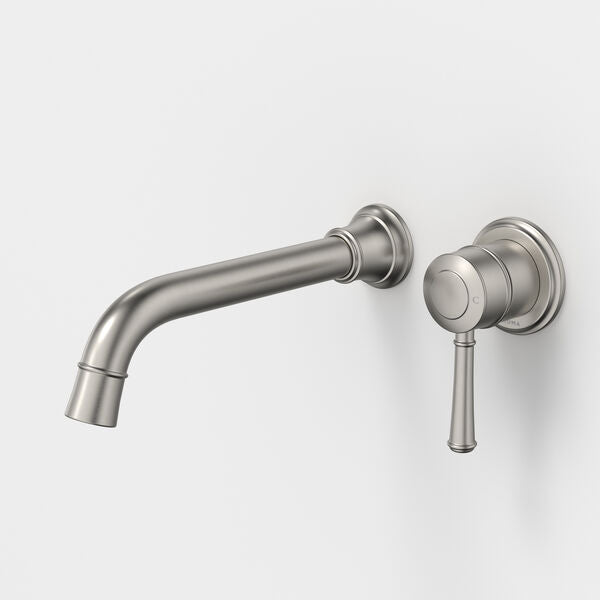 Riviere Wall Basin/Bath Mixer 210mm in Brushed Nickel | Caroma #Colour_Brushed Nickel