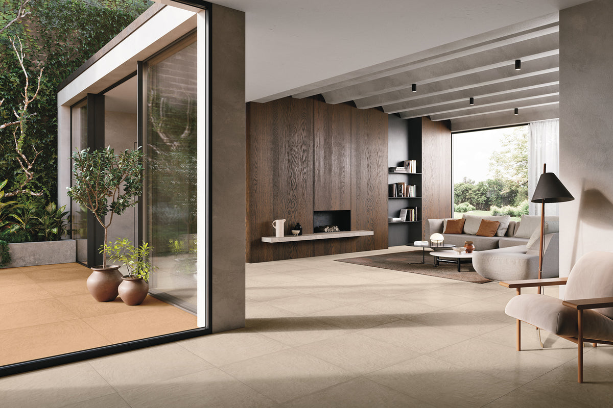 FORNACE 2.0 Series Porcelain Tiles in Avorio, Matt finish