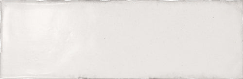 Vestige Spanish Subway & Square Wall Tile in White, Satin finish