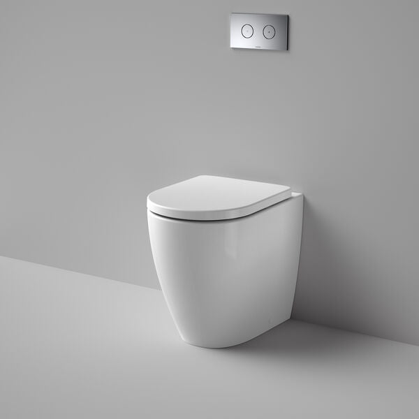 Urbane II Cleanflush Compact Invisi Series II Wall Faced Toilet Suite in White | Caroma #Colour_White