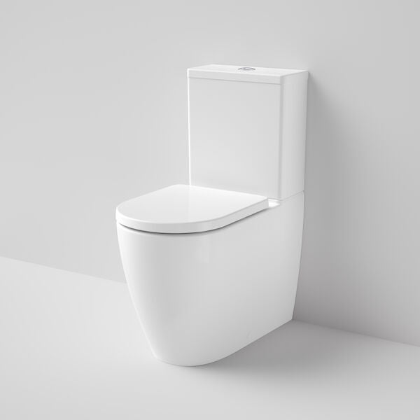 Urbane II Cleanflush Wall Faced Close Coupled Toilet Suite - Back Entry in White | Caroma #Colour_White