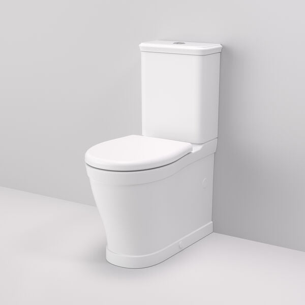 Riviere Cleanflush Wall Faced Close Coupled Toilet Suite - Bottom Inlet in Matte White | Caroma #Colour_Matte White