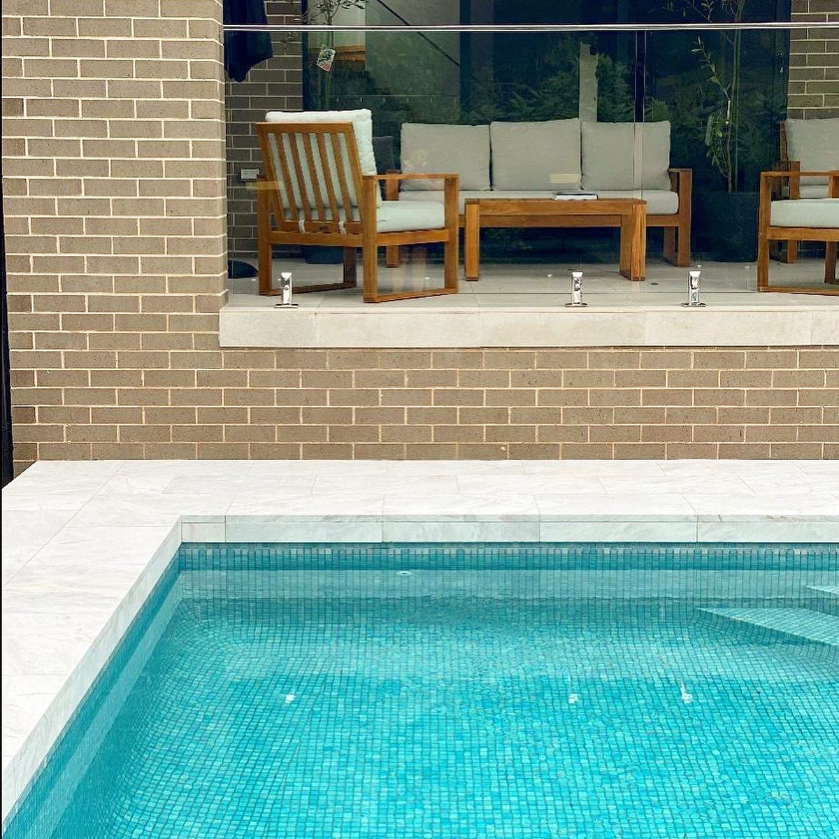 Glacier Anti-Slip Marble Tile – Sandblasted finish