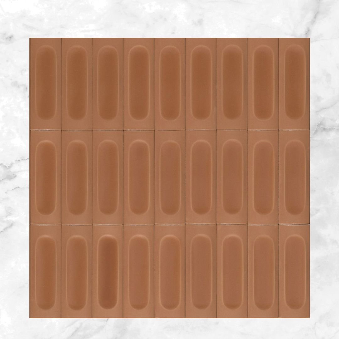 Confetto Series Porcelain Subway Tiles in Mattone, 3D / Texture finish