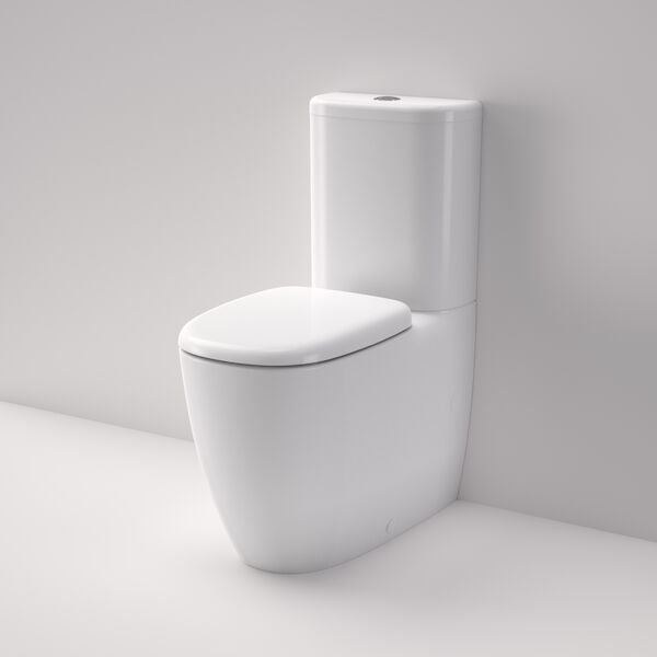 Contura II Cleanflush Wall Faced Close Coupled Toilet Suite - Bottom Inlet in White | Caroma #Colour_White
