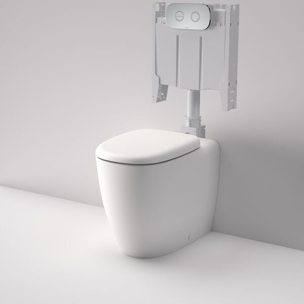 Contura II Cleanflush Invisi Series II Wall Faced Toilet Suite in Matte White | Caroma #Colour_Matte White