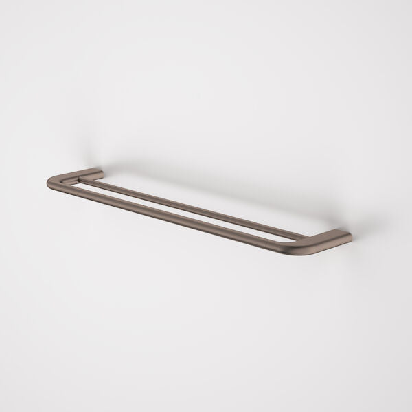 Contura II 620mm Double Towel Rail in Brushed Bronze | Caroma #Colour_Brushed Bronze