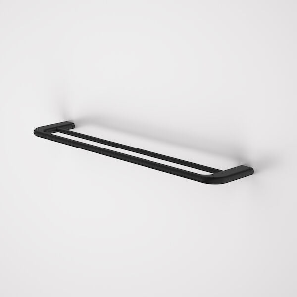 Matte Black - Contura II 620mm Double Towel Rail