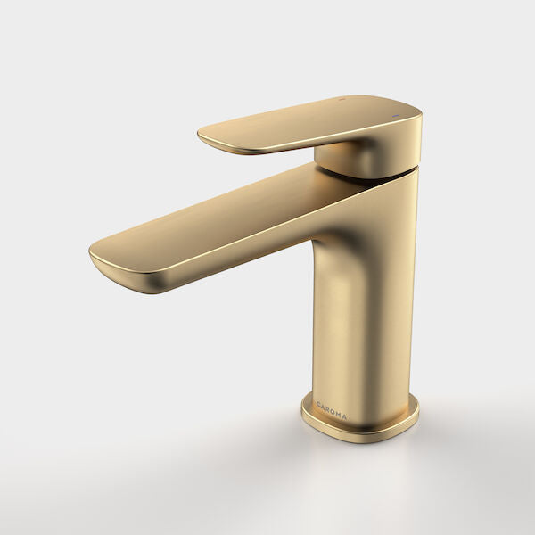 Contura II Basin Mixer in Brushed Brass | Caroma #Colour_Brushed Brass