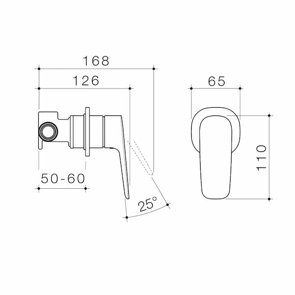Contura II Bath/Shower Mixer | Caroma