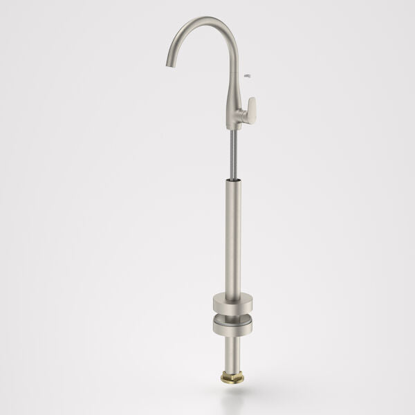Contura II Freestanding Bath Filler - Trim Kit in Brushed Nickel | Caroma #Colour_Brushed Nickel