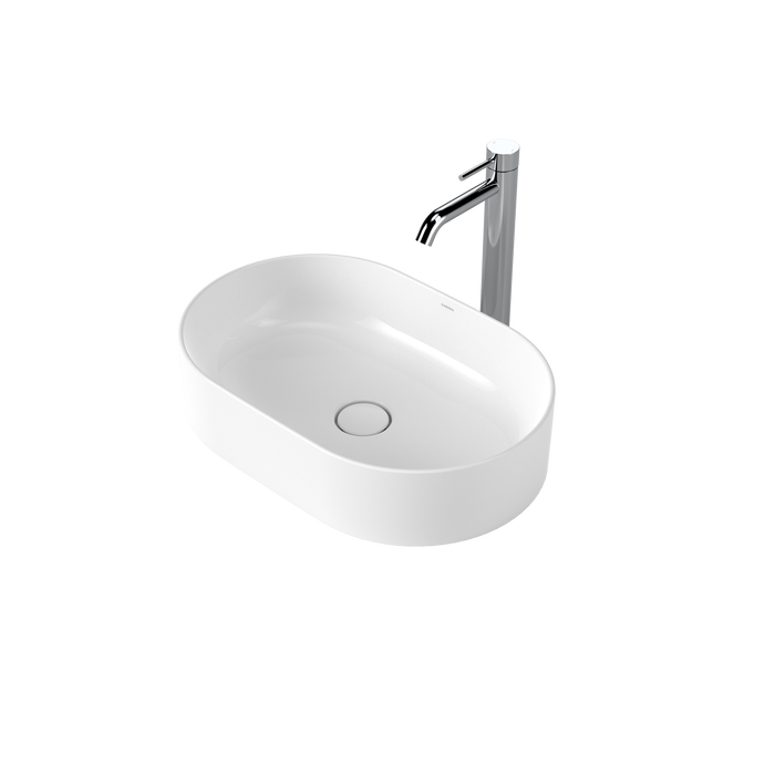 Liano II 530mm Pill Above Counter Basin in White | Caroma #Colour_White