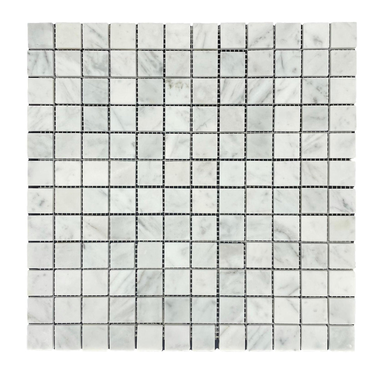 Carrara Square Marble Tile & Mosaic | Tumbled & Honed Natural Stone