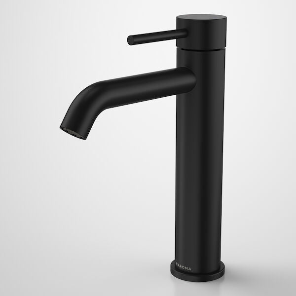 Liano II Mid Tower Basin Mixer in Matte Black | Caroma #Colour_Matte Black