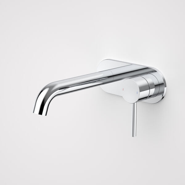 Chrome - Liano II 175mm Wall Basin/Bath Mixer - Rounded Cover Plate