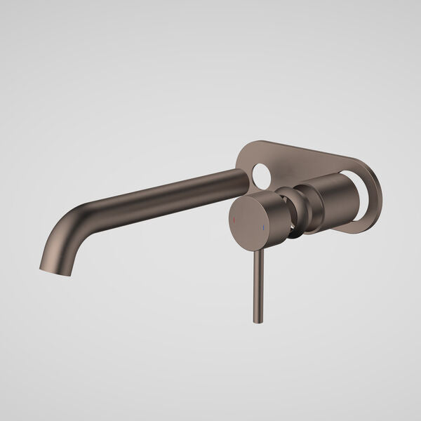 Brushed Bronze - Liano II 210mm Wall Basin/Bath Trim Kit - Rounded Cover Plate