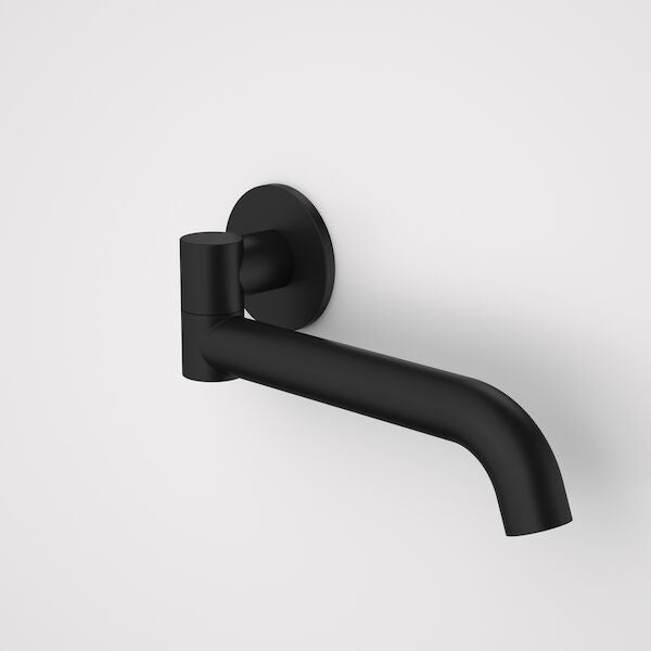 Liano II 220mm Bath Swivel Outlet - Round in Matte Black | Caroma #Colour_Matte Black